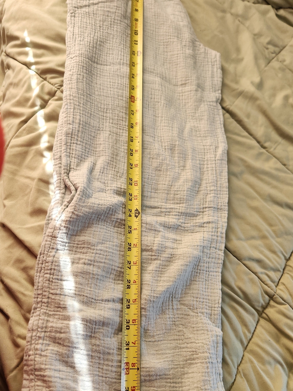 Light Green Gauze Wide-Leg Capris - Picture 10 of 10